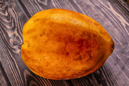 Ripe sweet fresh whole papaya fruit