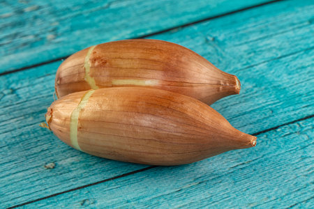 Ripe juicy shallot onion for cooking