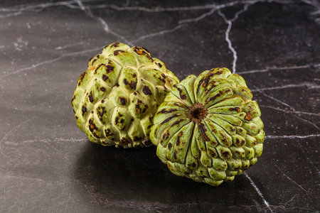 Annona - tropical exotic fruit custard appleの写真素材