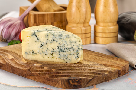 Goirmet Dor blue cheese with moldの写真素材