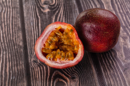 Sweet juicy ripe tropical Maracuya - passion fruit