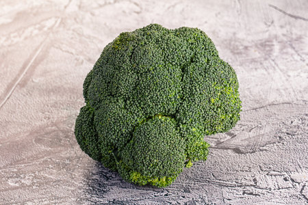 Raw ripe green broccoli cabbage for cooking