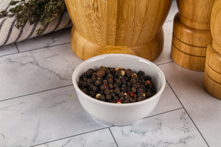 Pepper corn mix seasoning in the bowlの写真素材