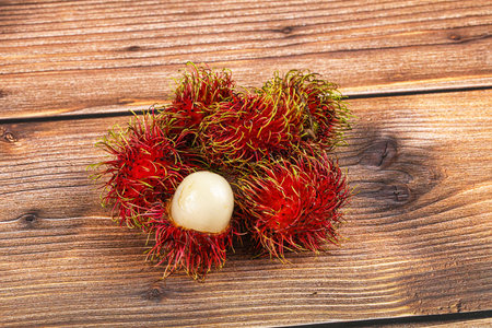 Sweet and juicy tropical rambutan fruit
