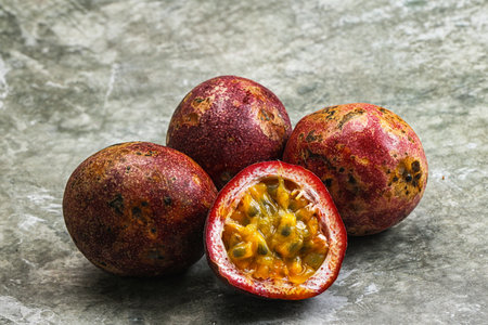 Tropical exotic juicy Maracuya Passion fruit