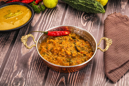 Indian vegan cuisine - Dal Tadka lentil