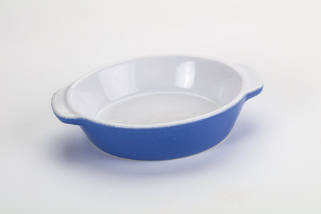 Empty clean color bowl dishware isolated