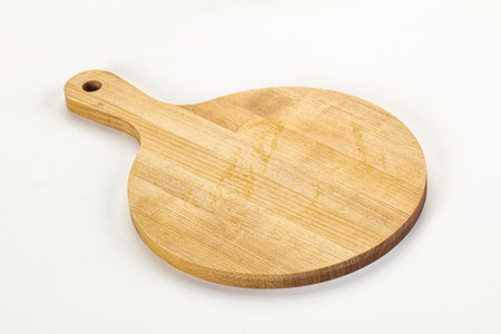 Wooden cutting board kithen equipment isolatedの写真素材