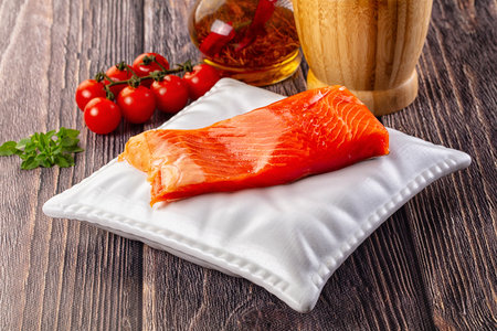 Gourmet salmon red fish fillet piece
