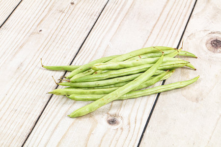 Raw fresh young green bean string