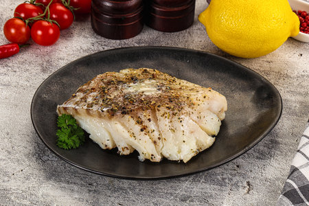 Baked fish fillet with spices