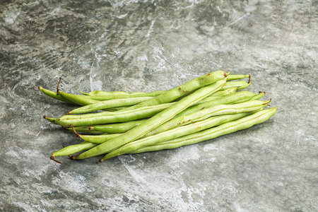 Raw fresh young green bean string