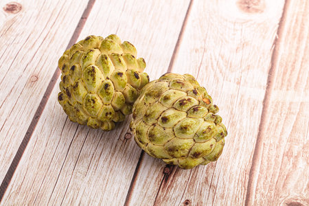 Ripe sweet juicy anona exotic fruit