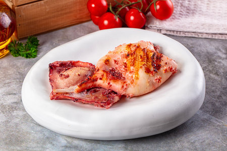 Tasty Grilled calamari seafood for snack