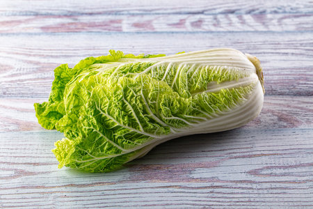 Ripe green Pekin CHinese crunchy cabbageの写真素材