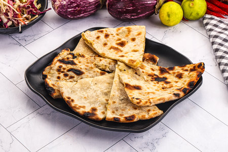 Indian stuffed potato bread Aloo Paratha