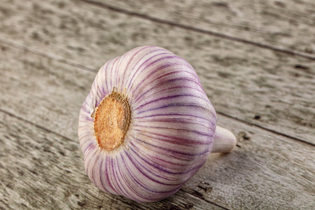 Ripe juicy aroma garlic seasoning spicesの写真素材