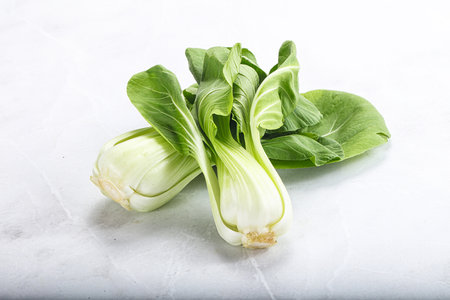 Asian cuisine fresh raw salad Pak Choi heapの写真素材