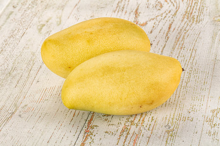 Thai yellow sweet juicy tropical mango fruitの写真素材