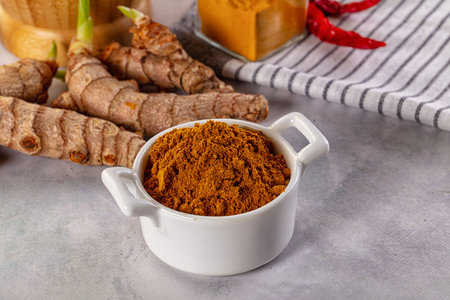 Indian aroma spices - Curry powder heap