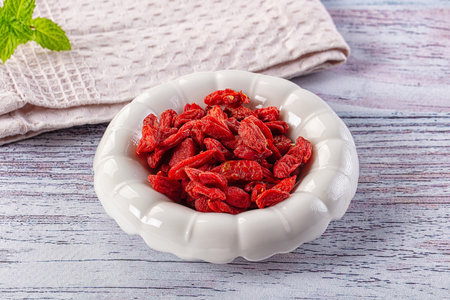 Dry Goji berries antioxidant pile