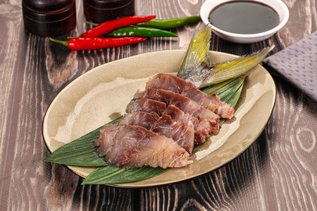 Raw yellowtail fresh fish sashimi snack
