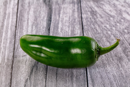 Raw ripe green jalapeno burning pepperの写真素材