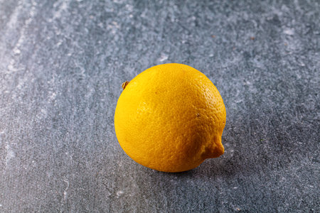 Ripe sour juicy whole lemon fruitの写真素材