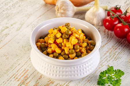 Mexican vegetable mix - corn, pepper and green peas