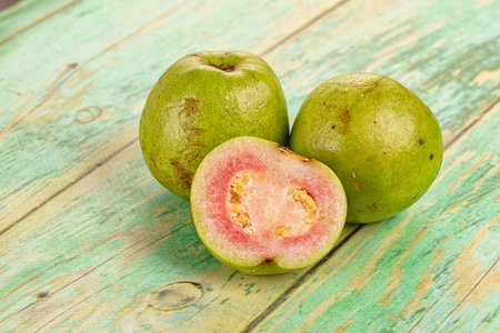 Fresh sweet juisy tropical guava exotic fruit