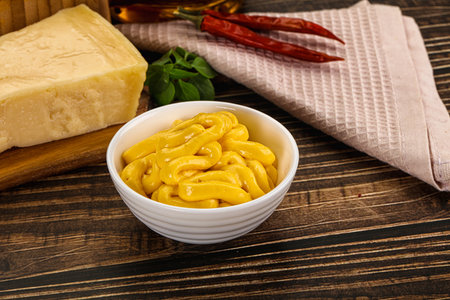 Gourmet Yellow cheese sauce in the bowl
