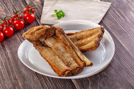 Steamed pork ribs spare with spices