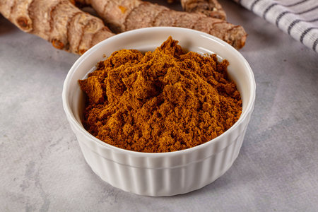 Indian aroma spices - Curry powder heap