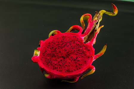 Tropical exotic sweet dragon fruit pitahayaの写真素材