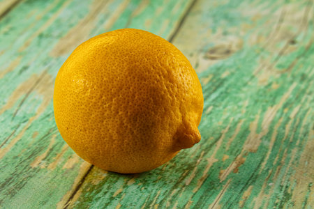 Ripe sour juicy whole lemon fruit