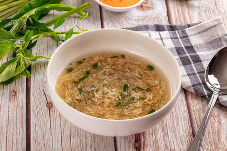 Gourmet Hot Asian crab meat soupの写真素材