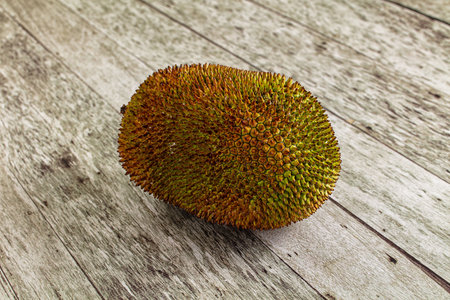 Whole tropical exotic ripe sweet jackfruit