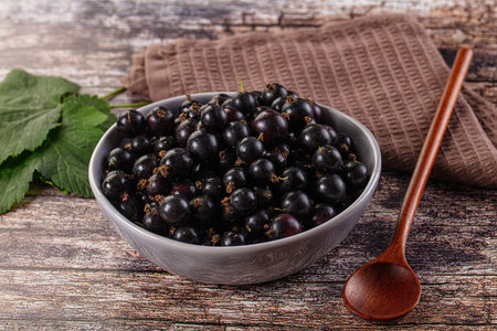 Sweet juicy ripe Black current berries
