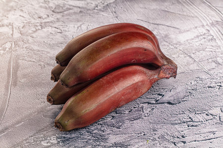 Red organic sweet tropical banana heapの写真素材