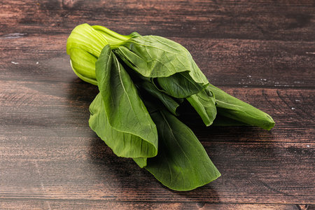 Raw asian Pak Choy salad cabbageの写真素材
