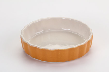 Empty clean color bowl dishware isolated