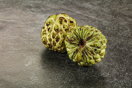 Annona - tropical exotic fruit custard appleの写真素材