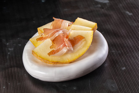 Slised sweet melonの写真素材