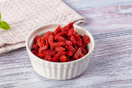 Dry Goji berries sntioxidant pile for medicine