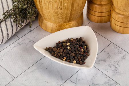 Pepper corn mix seasoning in the bowl