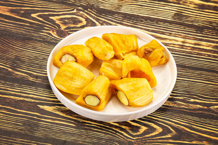 Asian tropical sweet and juicy Jackfruit segments