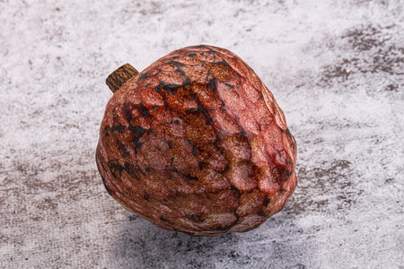 Sweet juicy ripe custard apple fruitの写真素材