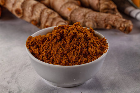 Indian aroma spices - Curry powder heap