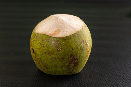 Green fresh sweet coconut for drinkの写真素材