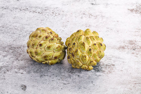 Ripe sweet juicy anona exotic fruit